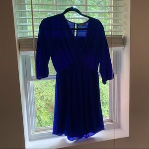Royal blue cocktail dress